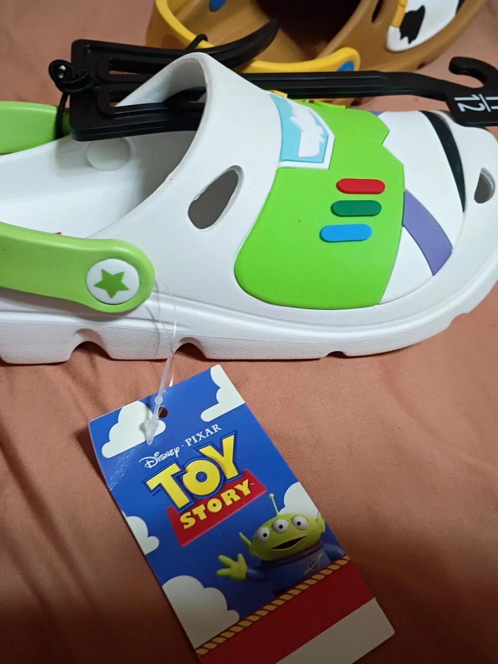 Disney Toy Story Kids' Clogs in White, Green & Brown